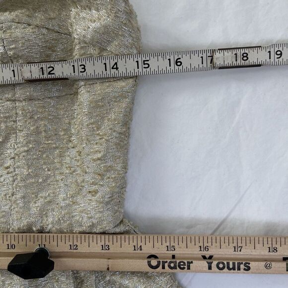 Camilla And Marc Metallic Bustier Mini Dress Size 6 Champagne Gold Tulip Party - Picture 8 of 13